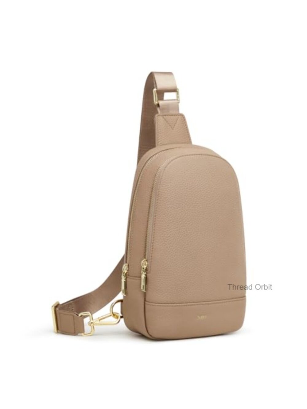 Top Grain Pebbled Cowhide Leather Sling Crossbody Bag with RFID